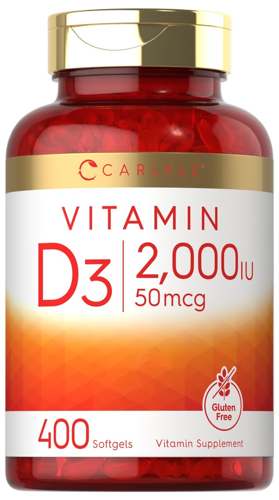 Carlyle Vitamin D3 2000IU Mehkužci 