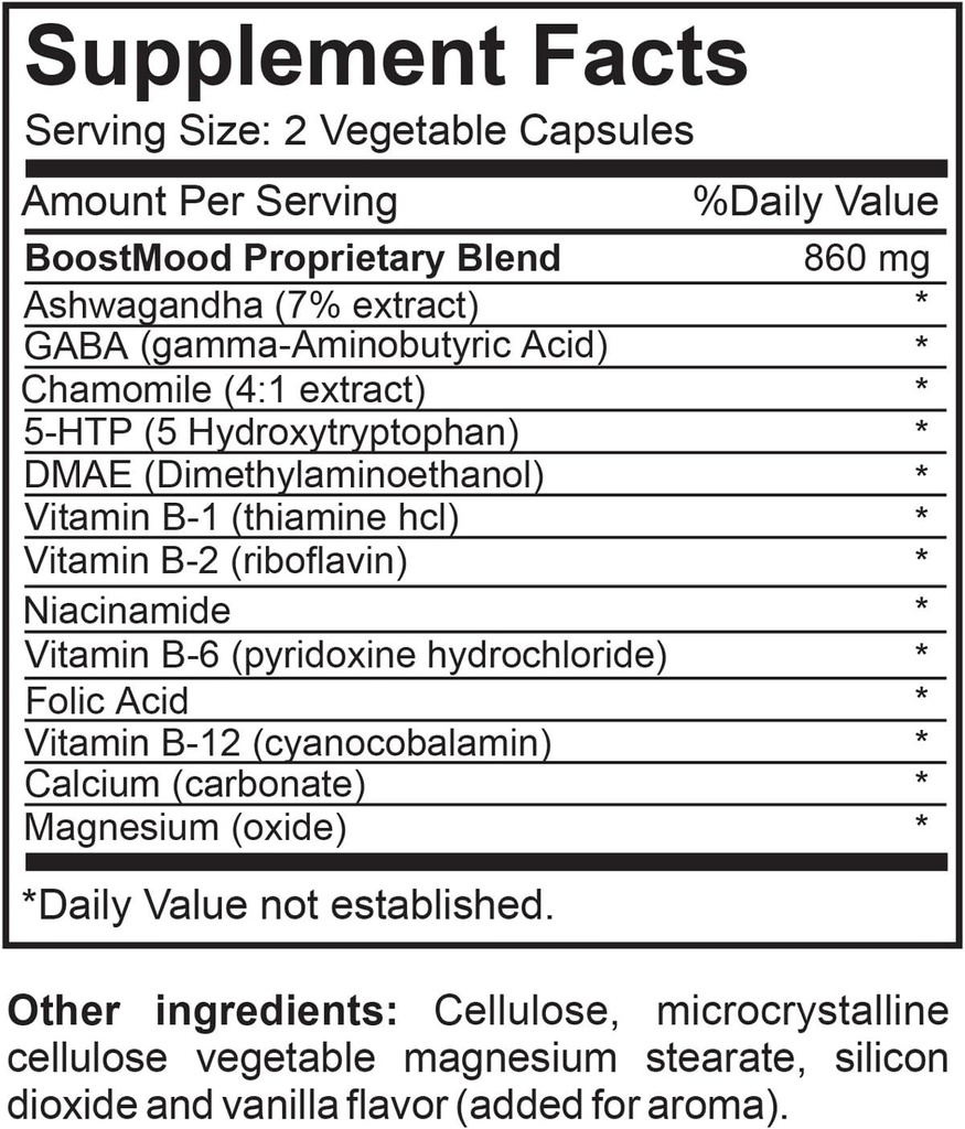 BoostMood Natural Mood podpora Prehranska dopolnila