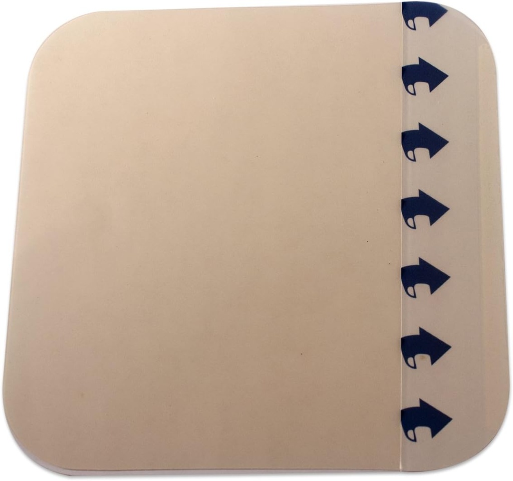 Dynarex DynaDerm Hidrokoloidne obleke, Sterilni vlažni trakovi za rane, 6" x 6," Extra Thin & Latex-free, Ladje v Peel-Down obliži, 1 Škatla 5 Oblačila