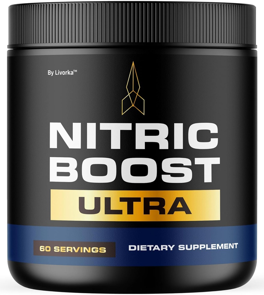 LIVORKA Nitrični Boost - Dutric Boost Ultra Purple Powder za moške, NitricBoostUltra Powder, Boost Energija in podpora Aktivni življenjski slogi, 60 Serving za 1 mesec