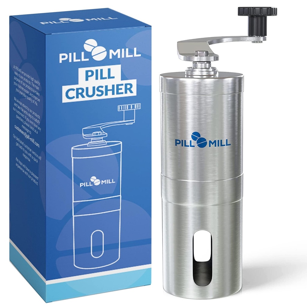 Tablete Mill tablete Crusher - Crushes več tablet v fin prah - Metal tabletke Grinder - Tableta Pulverizer Primeren za potovanja - Odlično podajanje cevi in hišne živali