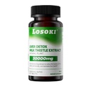 Jetra Detox dodatek, 30.000 mg mleko Thistle ekstrakt, kurkuma, Artichoke & Glutatione – podpira zdravje jeter in antioksidant funkcijo – 60 tablete