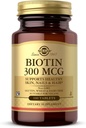 Solgar Biotin 300 μg - 100 tablet - podpira zdravo kožo, nohte in lase - ne-GMO, Vegan, Gluten Free, Dairy Free, Kosher - 100 postrežbe