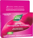 Naravoslovna pot AM/PM Menopause Dodatki za ženske, Vroča Flash Relief*, Nočno potenje*, Mirno spanje*, Mood Swings*, Hormone-free Formule s črno Cohosh, Theanine, Valerian, 60 Tablets