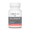 Alergija Raziskovalna skupina Cinkov citrat Dodatek - cink za moške in ženske, Imunska podpora, Čist, dobro absorbirana, dobro tolerančna, Trace Mineral, 50mg Vegetarijanske kapsule - 60 Count