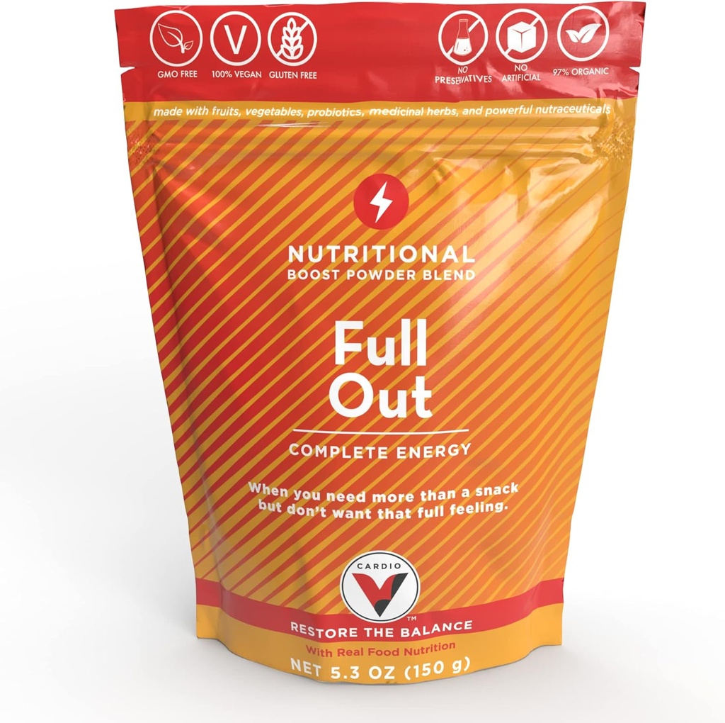 FullOut - 30 Storitve Nutrient Packed Dnevne spodbude za Jitter-free Trajnostna energija Izboljšati splošno telesno zmogljivost in vzdržljivost povečuje splošno zdravje in imuniteto