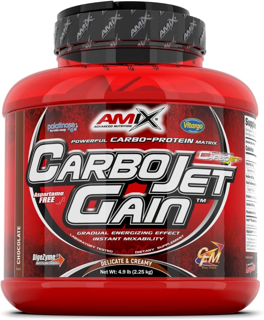 Amix CarboJet Gain - 4.96 Pound - Čokoladna aroma
