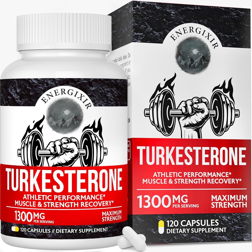 78.000mg Testosteron dopolnilo za moške, Max čistost 95% Turkesterone, Testosteron Booster za več energije, moč, Stamina, vzdržljivost, zmogljivost, rast mišic in okrevanje - 60 dni dobave(120ct)
