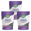 Naravne poti Sambucus Imune Lozenges, Visoka moč Vitamin C, Bezgove jagode, Divje češnje arome, 24 Lozenges (Packing May Vary) - 3 Pack