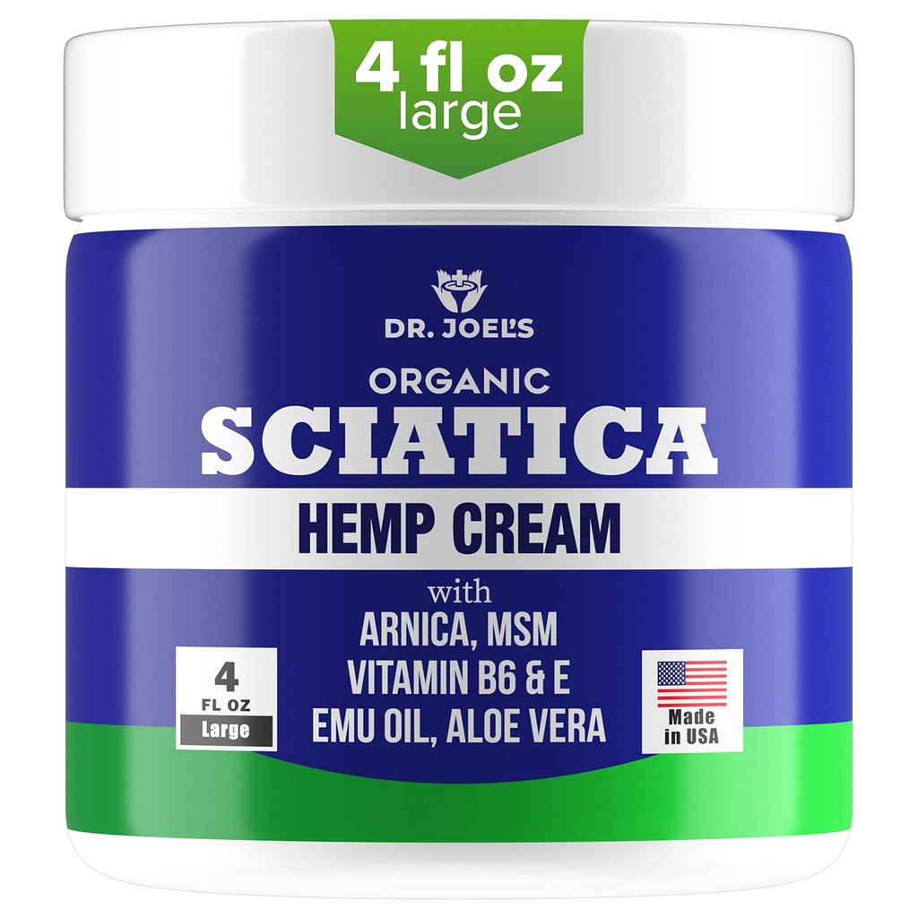 Sciatica Cream - Premium Sciatica Cream - hitra absorpcija in maksimalna olajšava - 4 oz Velika vrednost paket - Izdelano v ZDA