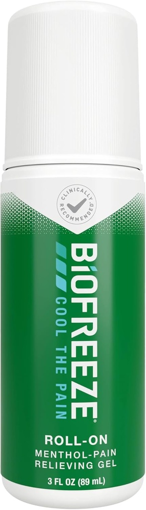 Biofreeze Pain Relief Gel, Artritis Pain Reliver, Koleno in bolečine v spodnjem delu hrbta Relief, Relief mišic, Relief bolečine v vratu, Pharmacist priporočeno, FSA upravičen, 3 FL OZ Biofreeze Menthol Gel