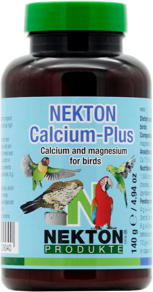 Nekton Calcium Plus - kalcij z magnezijem in vitamini, bela, 140g/5 oz