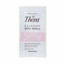 Thera Calazinc Body Shield, Calamin z cinkovo kremo [144 paketov skupaj] -Skin Barrier Mazilo za ekcema, psoriaza, Diaper izpuščaj - Posamezni paketi, 4 g Packet