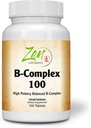 Advanced B Complex Vitamin dodatek - Full-Spectrum B Vitamin dodatek s folno kislino, Biotin, Inositol - Podpora Imunsko in Cardio zdravje, Energy Presnova - 100 tablet