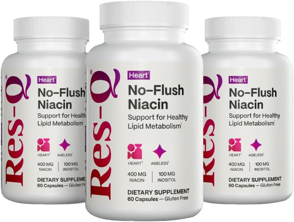 Res-Q No-Flush Niacin (nekdanji HDL+) 60 kapsul, 3-pak
