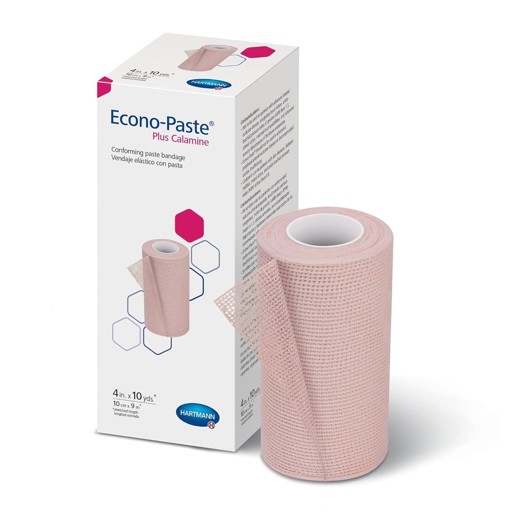 Hartmann 47410000 Econo-Paste Conforming Cink-Oxide Paste Bandage z Calamine, Latex-free, 4" Širina, 10 yd. Dolžina (Pack od 12)