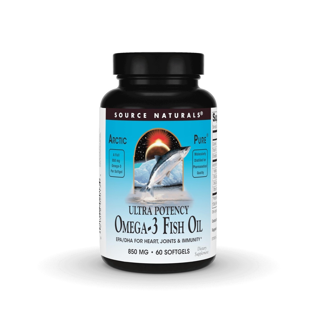 Vir Naturals ArcticPure Ultra Potency 850 mg Omega-3 ribje olje - 60 Softgels