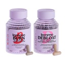 Kapsule Lemme Burn & Debloat - Presnova in kurjenje maščob + Kapsule za napihnjenost in plin Relief, probiotiki in prebiotiki - Gluten prost, ne-GMO - 60 Ct. vsak