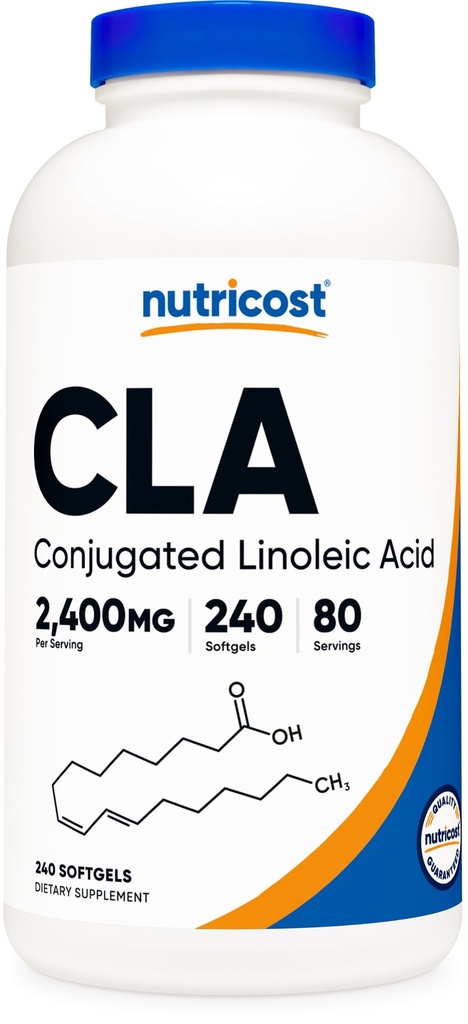Nutricost CLA (konjugirana linolna kislina) 800mg, 240 Softgels