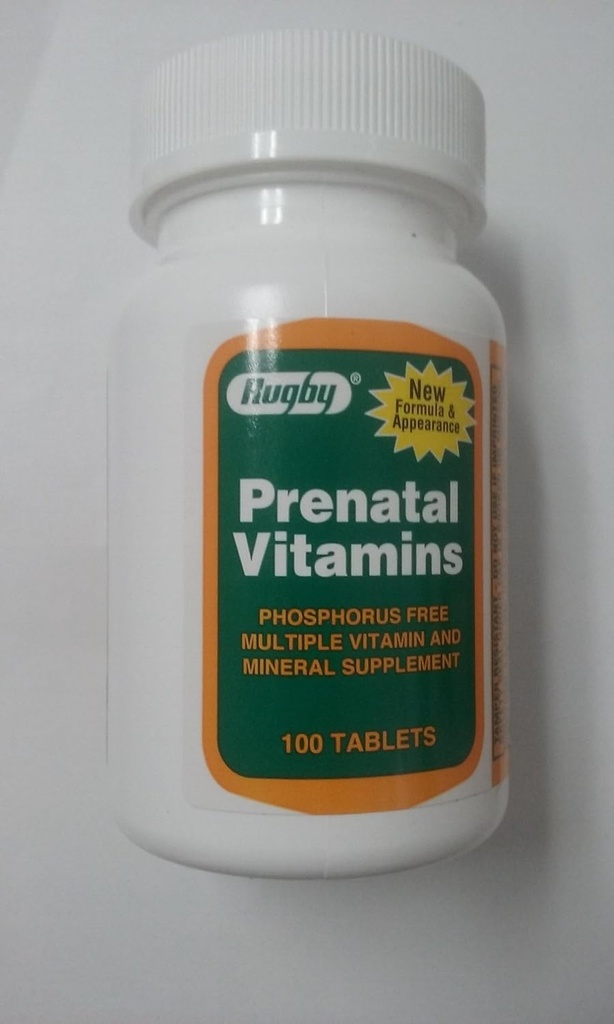 Rugby predporodni vitamini, 100 tablet na steklenico