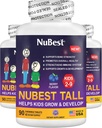 NuBest Tall Kids - Toddlers Vitamini in otroci Vitamini za starost 2 do 9 - Podpora kostna moč, splošno zdravje in imuniteta - živalske oblike - 270 Žvečljive Berry tablete