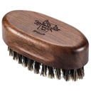 BFWood Majhno potovanje Brada Brush - Naravni Boar Bristles s črnim oreščkom les