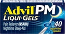 Advil PM bolečina Reliever in nočno spanje pomoč, Pain Medicine z Ibuprofen za lajšanje bolečine in difenhidramin Citrat za pomoč v spanju - 40 Obložene kape