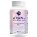 Liposomska hialuronska kislina dopolnila 1000 mg-visoka biorazpoložljiva dietna hialuronska kislina Kapsule s Tremella polisaharidi,Dvojni moč kožna hidracija,Skupna maziva,1Pack