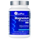 CanPrev Magnezij Bis-Glycinate Gentle 200mg, 120 V-kap 120-dnevno dobavo - Čisti osnovni magnezijev dodatek, Podpira funkcije kosti in mišic, Nežen na želodec, Kot nalašč za dnevne potrebe magnezija
