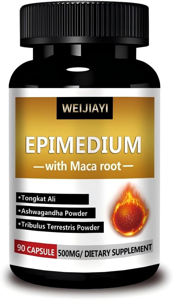 Epimedium lahko izboljša moško spolno funkcijo - Super Epimedium, ki vsebuje 500 miligramov na serviranje, v kombinaciji z izvlečki iz Dongge Ali, Saw Palm, Ginseng, in Black Maca Root,...