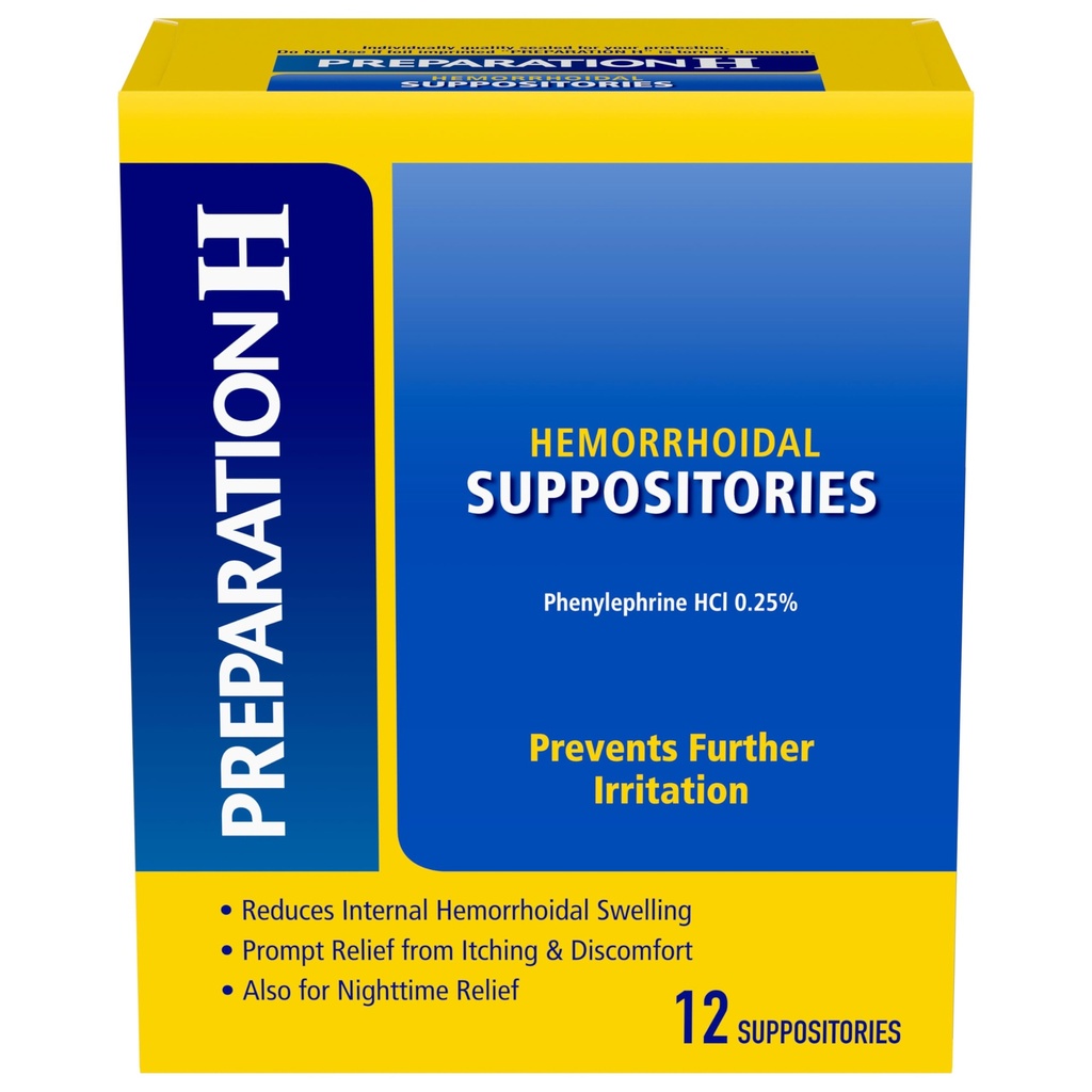Priprava H Hemorrhoid Sponzorji za srbenje in neugodje pomoč - 12 Število (Pack od 1)