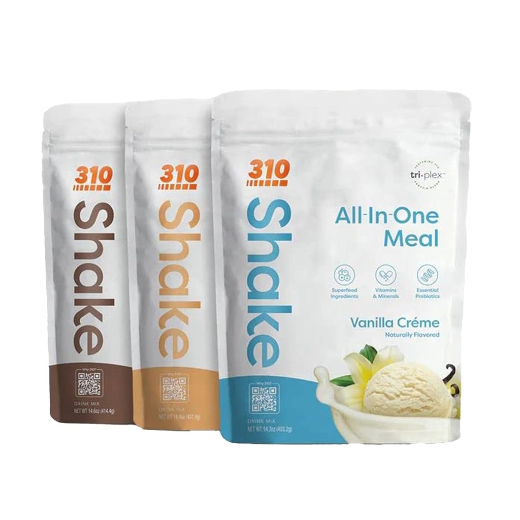 310 Nutrition – All-In-One Measuring Shake - Nova Formula z Fiber Rich Vegan Superfood Mešanica - naravna sladila - Nizko karb Shake, Keto & Paleo prijazno - Gluten Free - 26 Essential Vitamins