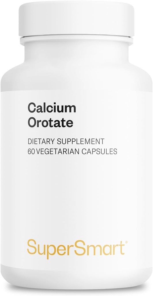 SuperSmart - Kalcijev orotat z magnezijevim orotatom 9:1 (zelo biorazpoložljiv) - Advanced Zobje in kosti Strength Supplement 