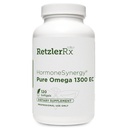 HormoneSynergy Omega 1300 EC Fish Oil Softgels - High-Strength Omega 3 Supplement with Enhanced Absorption - IFOS Verified, Enteric Coated, 600mg EPA, 260mg DHA - 120 Count
