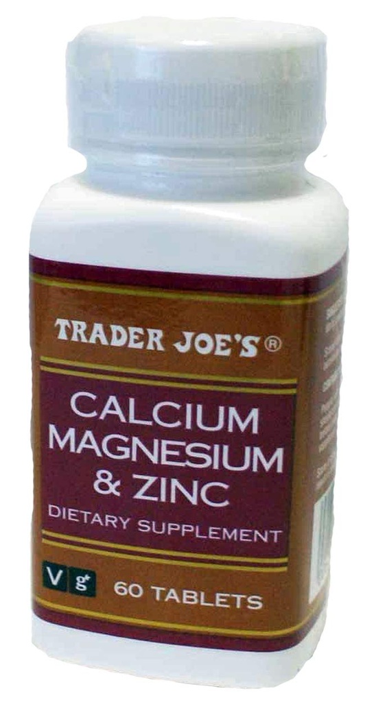 Trader Joe's Calcium Magnezij & Cink, 60 tablet
