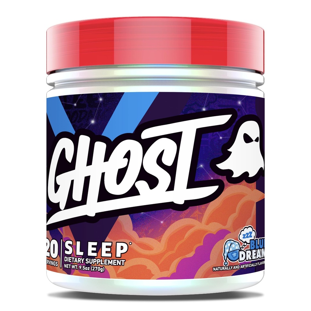 GHOST Prehranska dopolnila za spanje, modre sanje - okrevanje in počitek s premijskimi sestavinami, vključno z melatoninom, kolostrumom in Ashwagandha – Podpira kakovost spanja - Gluten-free & Sugar-free