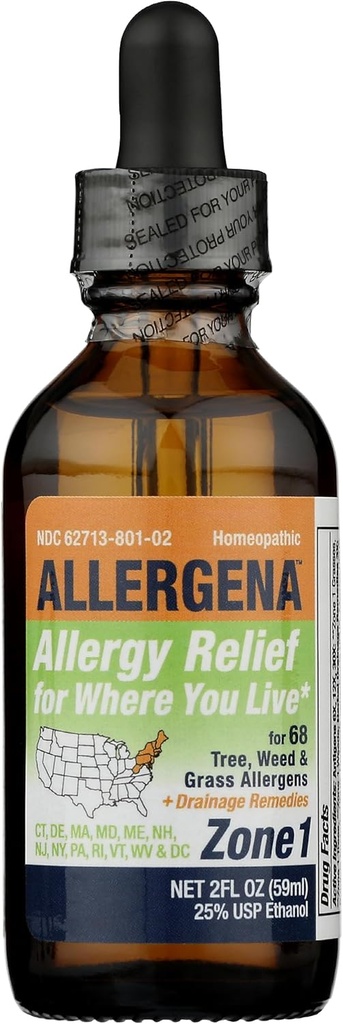 PROGENA - Alergena cona 1 - kapljice za lajšanje alergij (2 FL Ounce)