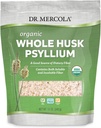Dr. Mercola Organic Cele Husk Psyllium Prehranska dopolnila, 68 Servings (12 Ounces), Dober vir hrane Fiber, Podpira Prebavno zdravje, ne GSO, Gluten prost, Soy Free, USDA Organic