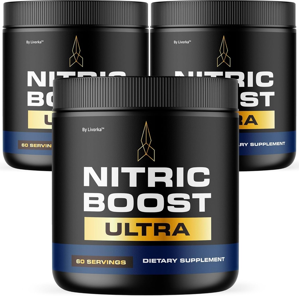 LIVORKA (3 paket) Dušikov boost - Dutric Boost Ultra Purple Powder za moške, NitricBoostUltra Powder, Boost Energija in podpora Aktivni življenjski slogi, 180 Serving za 3 mesece