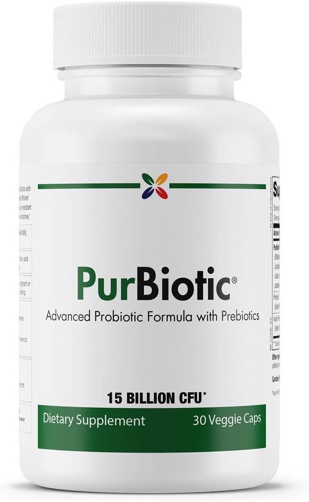 Stop Aging Now - PurBiotic® 15 BILLION CFU (PROWPT) - Napredna probiotična formula s prebiotiki - 30 Veggie Caps