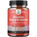 Nature Craft 10000 mcg Pure Biotin tablete za ženske - spodbuja Thicker in Fuller lase. Naravni dodatek za svetlo debelih las rast - vegetarijanske vitaminske kapsule - Get jasno kožo močni nohti
