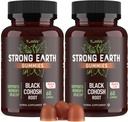 YUM-V'S Strong Earth Črna Cohosh Root 50mg (60 Count) - Naravni ekstrakt Menopause Dopolnila nočno potenje & vroče Flashes za ženske