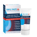 Triple Paste AF Anti Fungal Mazilo za zdravljenje kože Večina športnikov Foot and Ringfilm - 2% Mikonazol Antiglivična krema - 2 Oz Tube (Packaging May Vary)