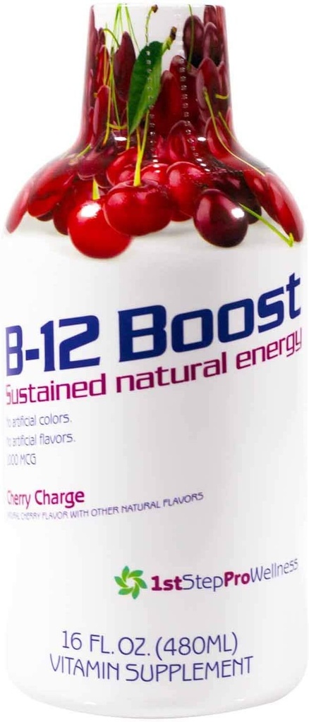 Visoka zmogljivost Fitness INC. 1. korak tekoče B-12, Cherry Charge, 16-tekoči unče
