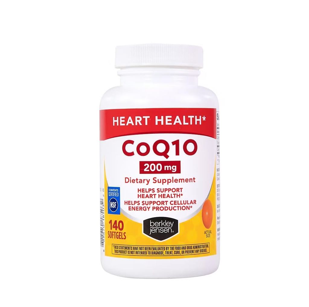 Berkley Jensen prehranska dopolnila, Coq10, 200 mg, 140 Število