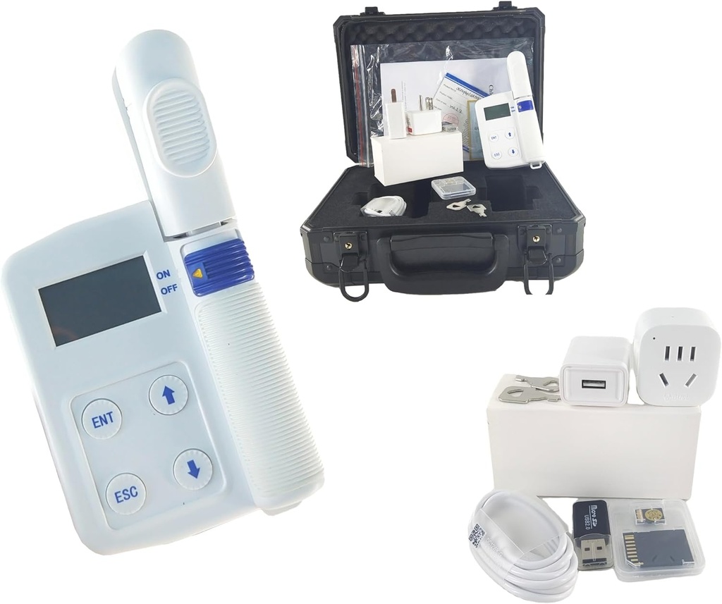 Digitalni klorofil Vsebine Meter Rastlinski klorofil Dušik Vsebnost Leaf Temperaturni test z merilnim območjem 0.0-9.99SPAD Dušik 0.0-9.99mg/g Temperatura -10-99.9°C