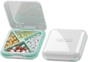 Primer tablete DUBSTAR, majhne tablete Box - vodoodporne dnevno majhne tablete Primer za purse Pocket Compact Travel Medicine Imetnik za vitamine, ribja olja, dodatki, Medication (bela)