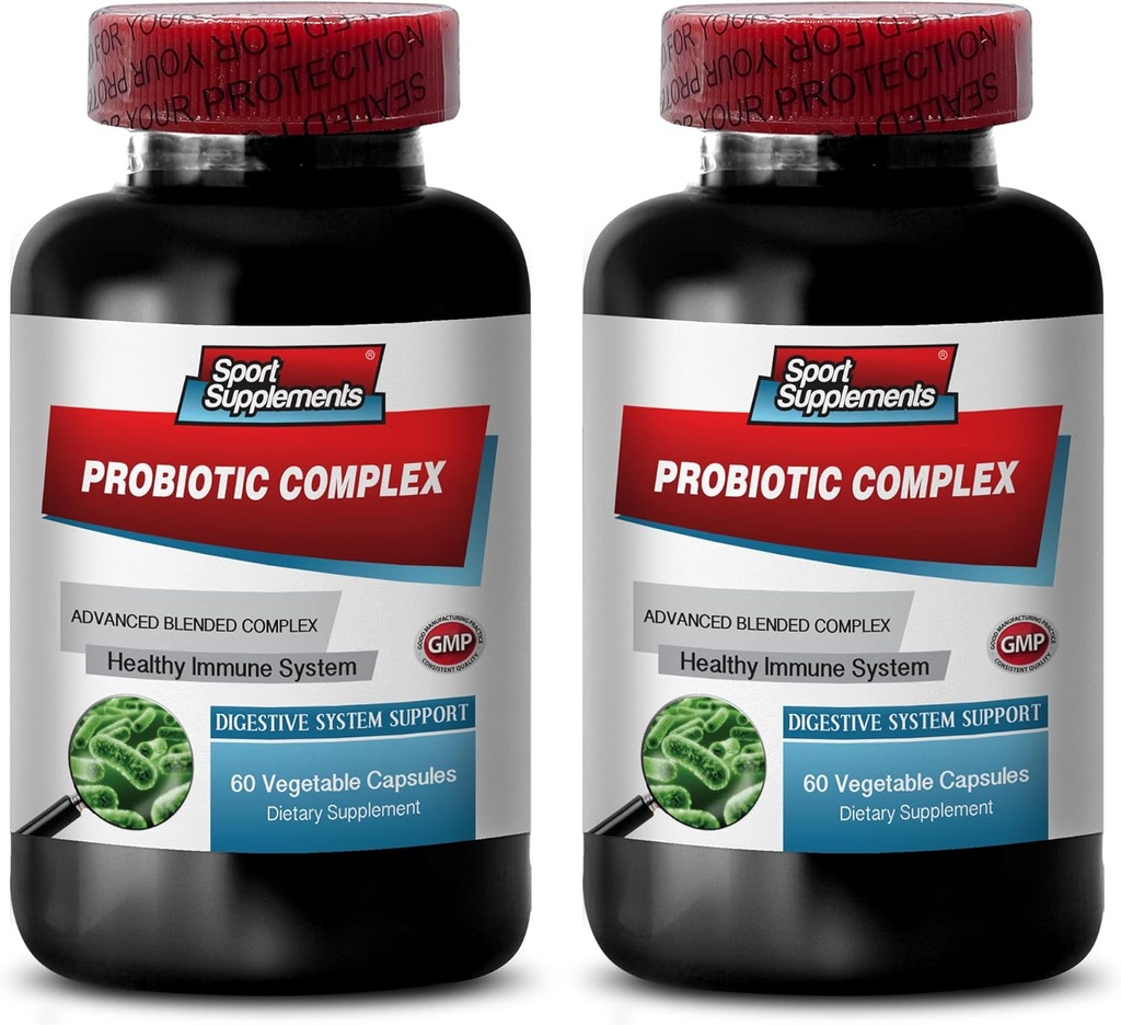 Zdrava prebava - PROBIOTIC Advanced Blended Complex for Digestive System - Probiotic Bacillus, Prebavni dodatki, bifidobacterium lactis, probiotic Multi Enzyme Digestive Formula, 2B 120 Caps