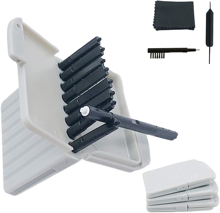 Slušni aparat Wax Guards Filtri Cerumen Stop Wax Pasti za Phonak, Unitron, Widex Slušni pripomočki Čistilec s čistilnim čopičem orodja in kovček za prenos – 3Packs/24 Filtri