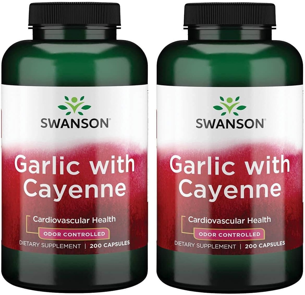 Swanson Česen s Cayenne 200 kapsulami (2 pakiranji)